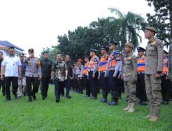 Ratusan Aparat Gabungan Siap Mengamankan Tahapan Pilkada Pekanbaru tahun 2024